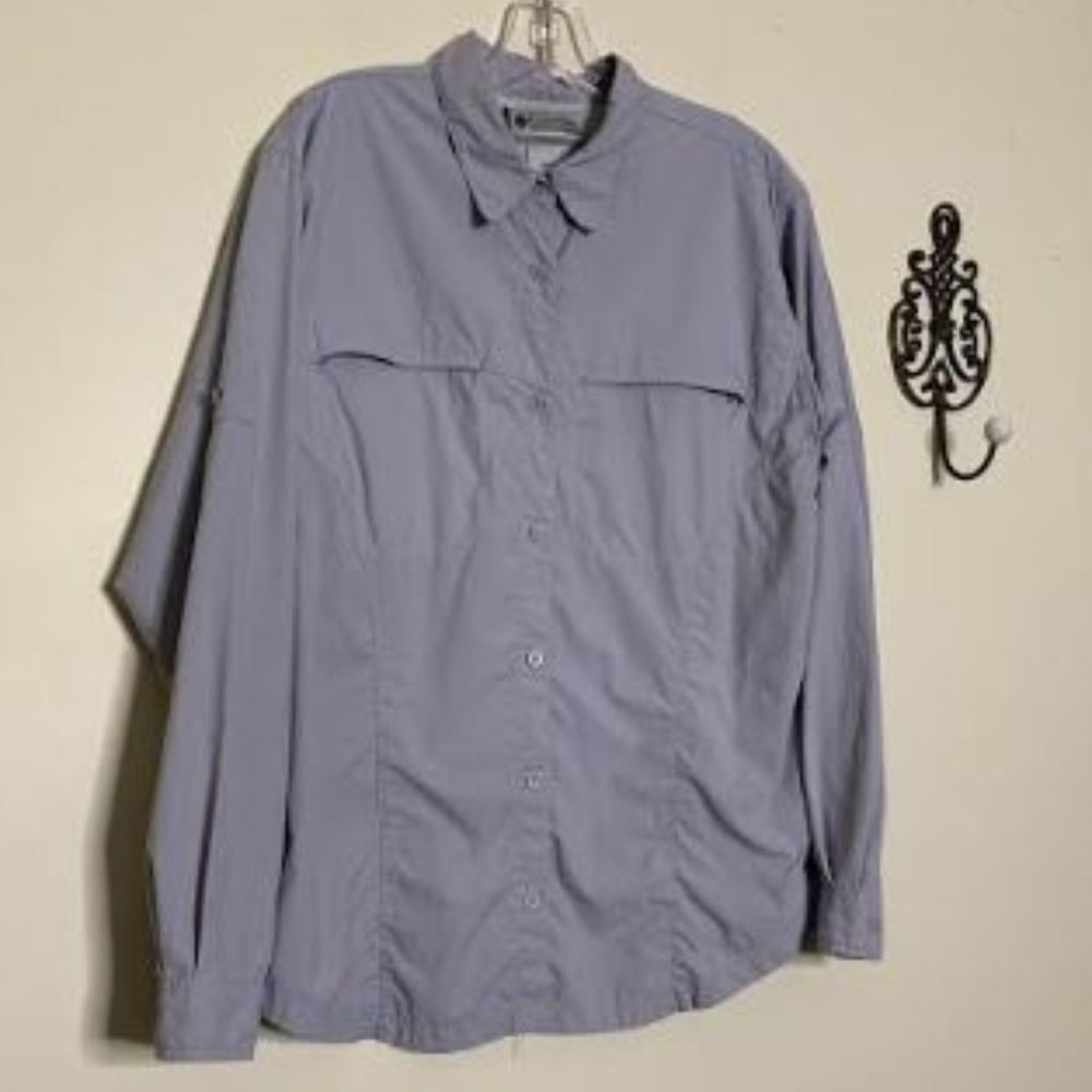Columbia Titanium Lavender Long Sleeve Top Sz XL